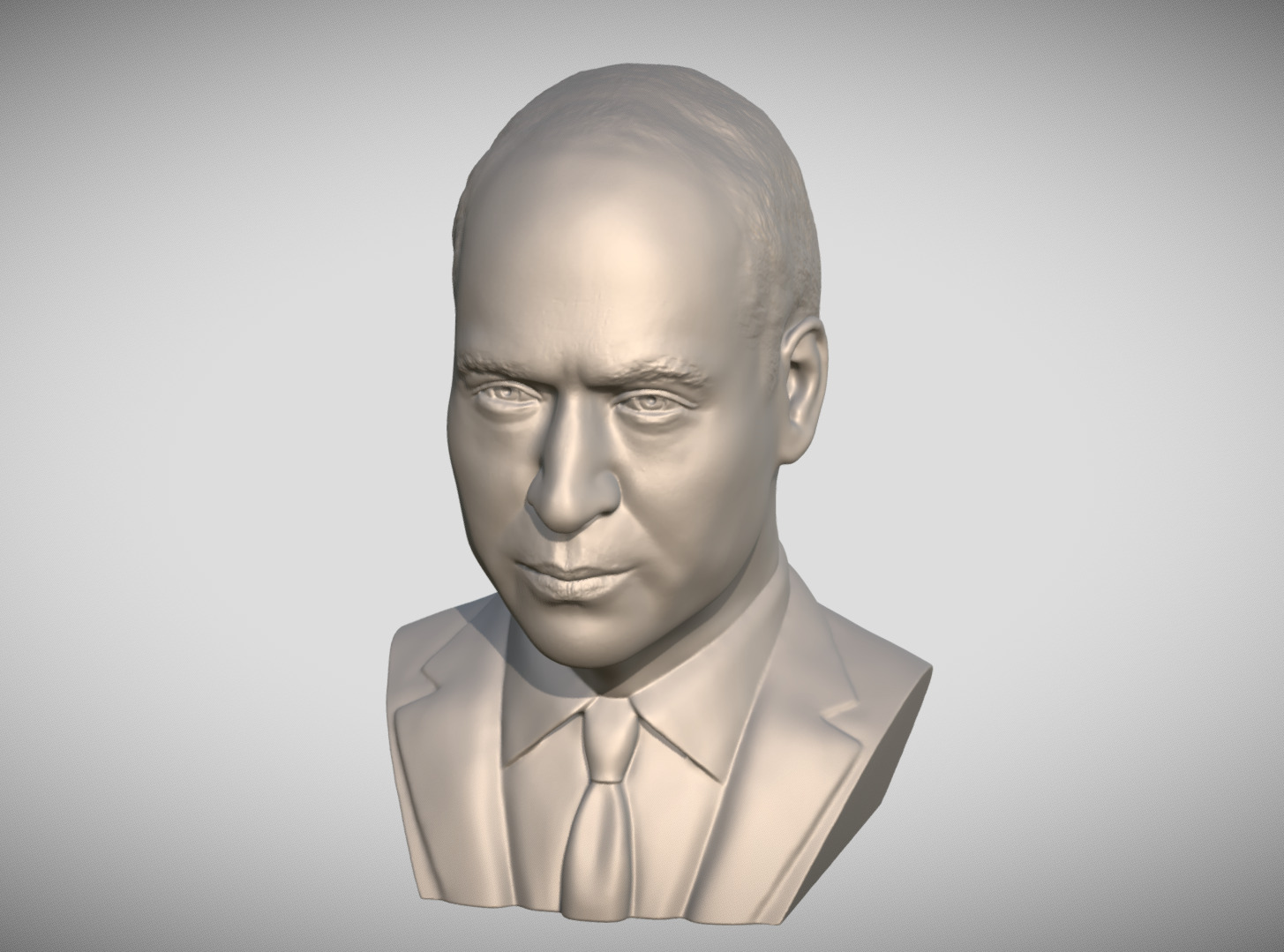 Prince William bust 3D print model_13