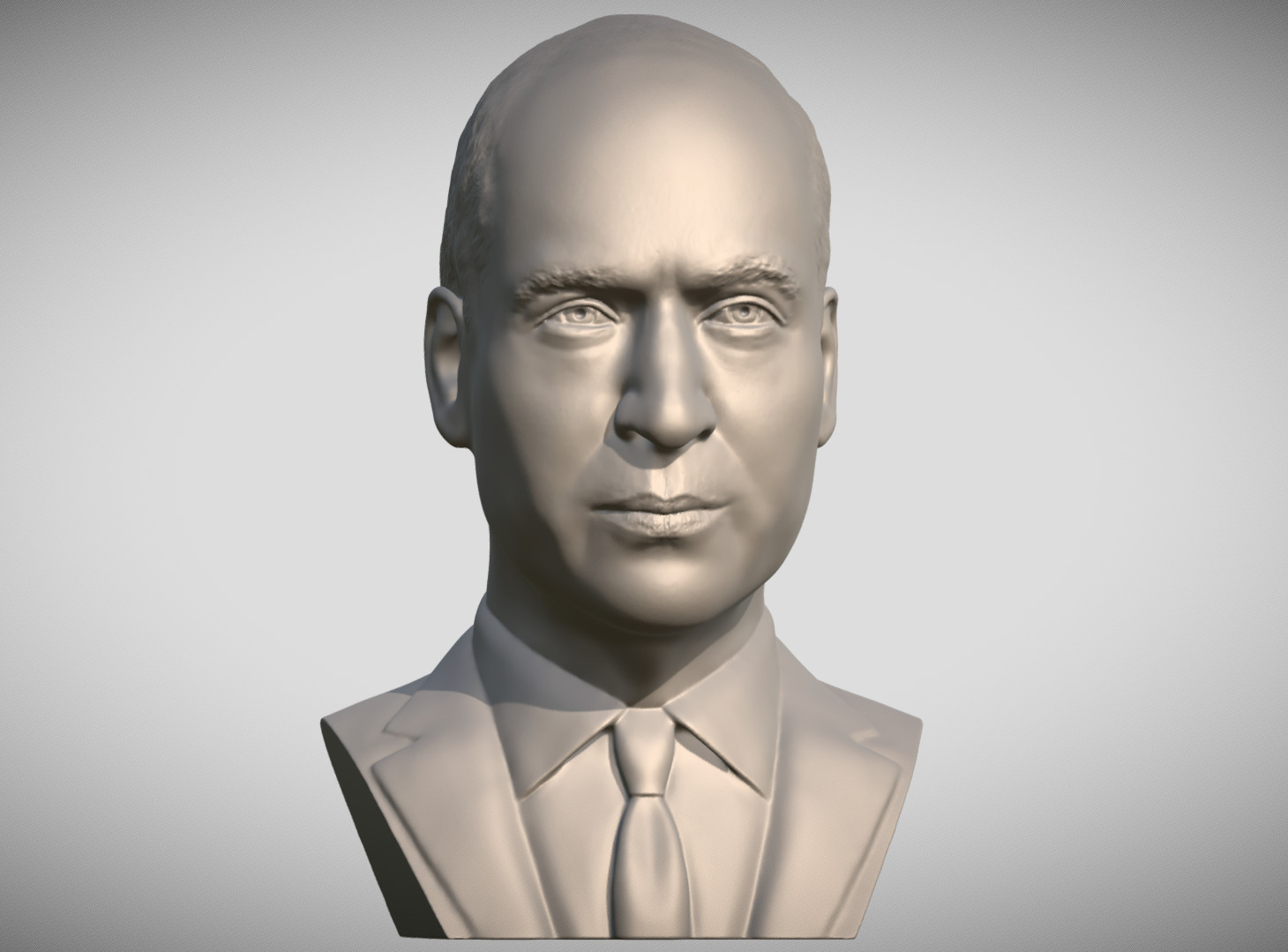 Prince William bust 3D print model_11