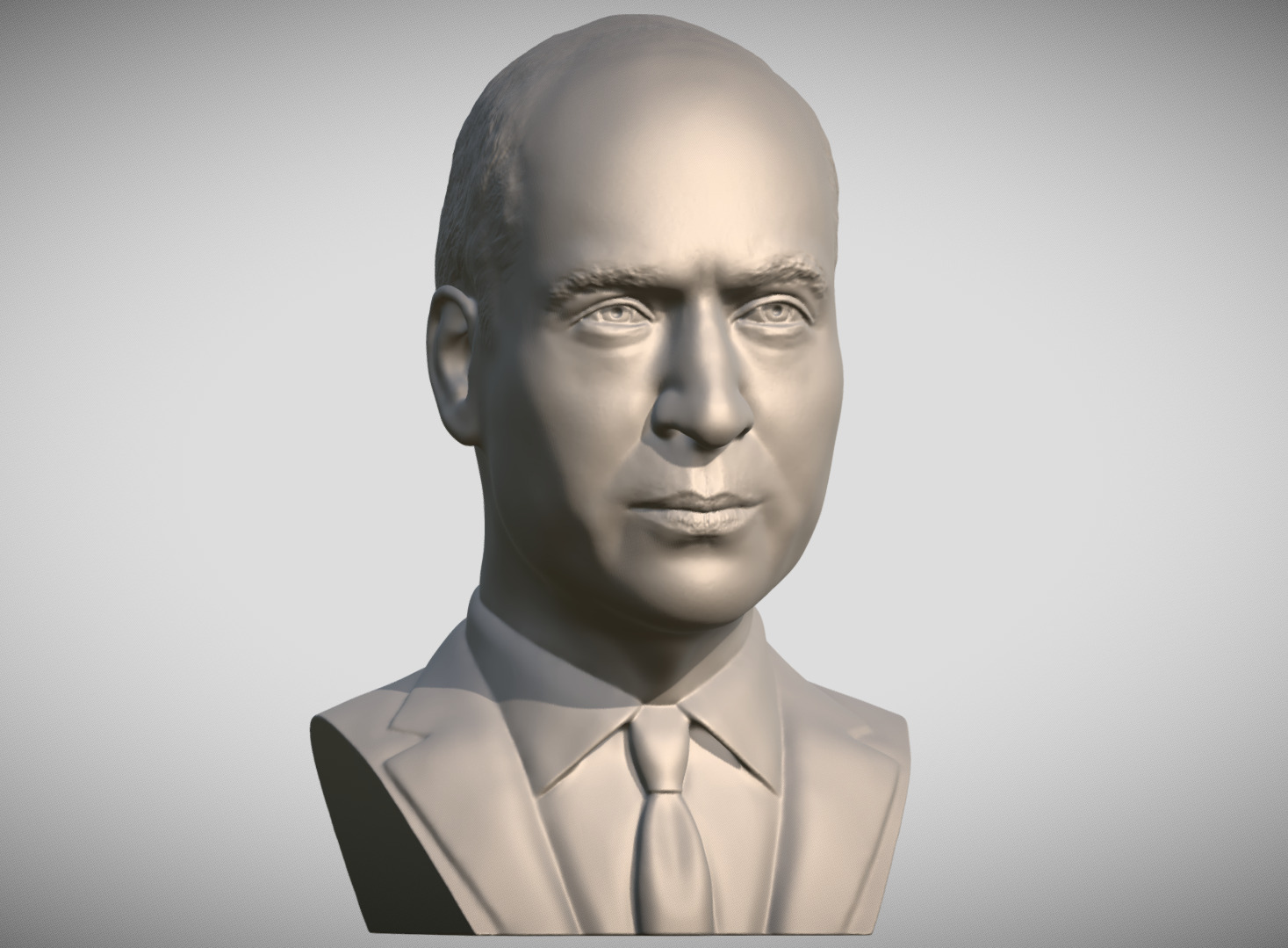 Prince William bust 3D print model_10