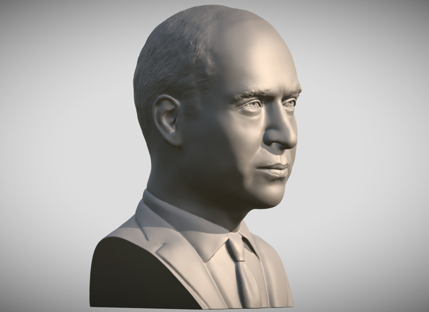 Prince William bust 3D print model_8