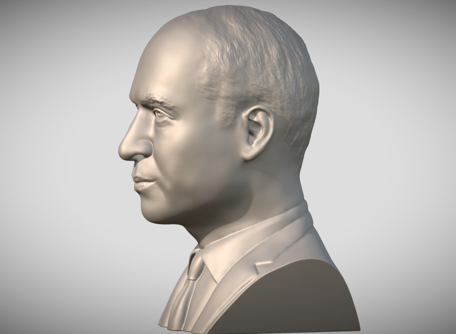 Prince William bust 3D print model_3