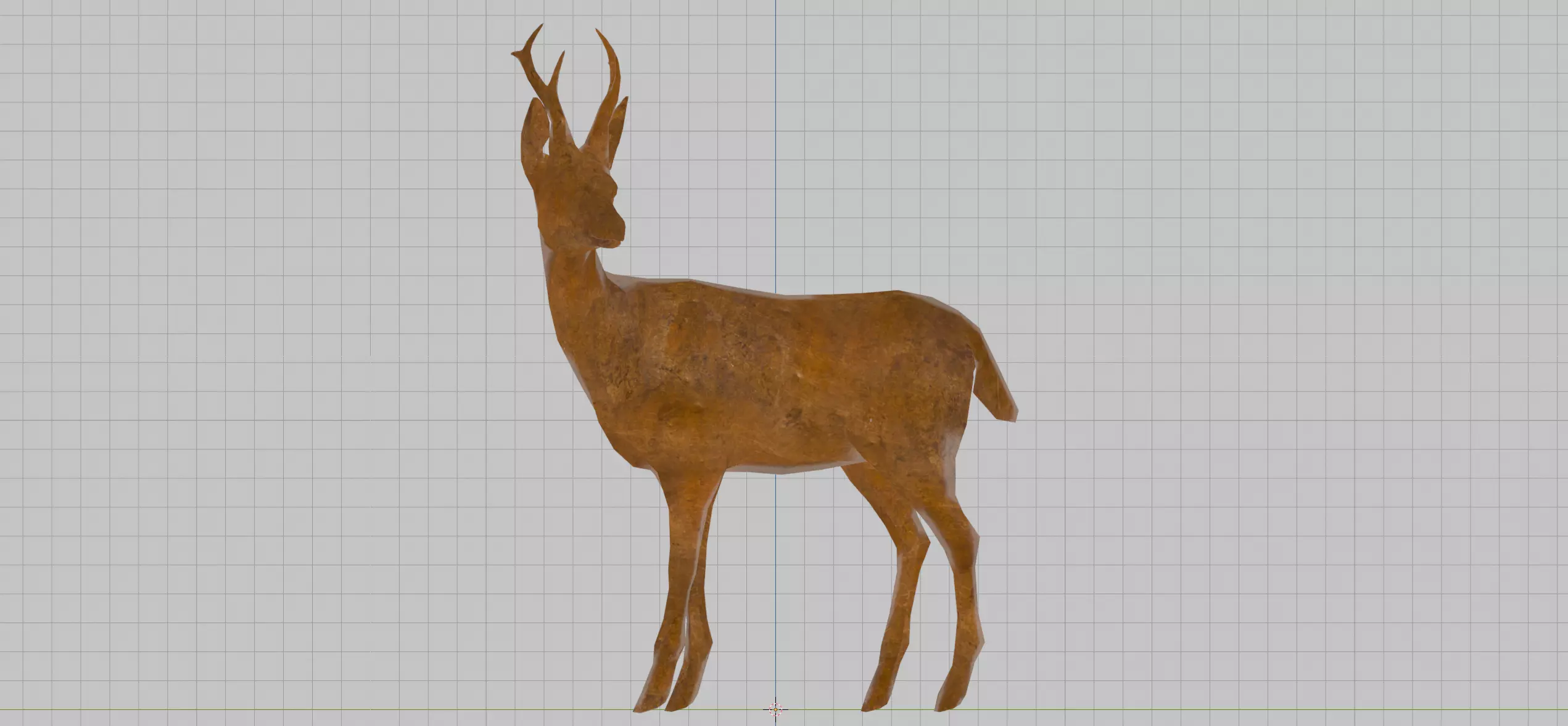 Gold Deer Statue - The Witcher 3 Wild Hunt Free low-poly 3D model