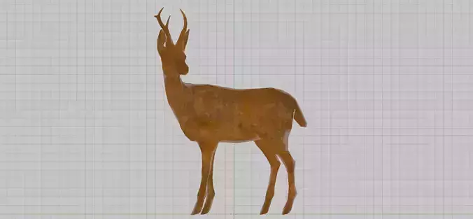 Gold Deer Statue - The Witcher 3 Wild Hunt Free low-poly 3D model