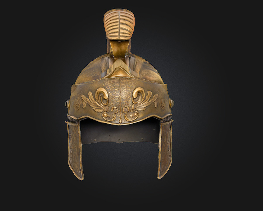 Roman Centurion Helmet Commanding Authority of the Ancient 3D model_2