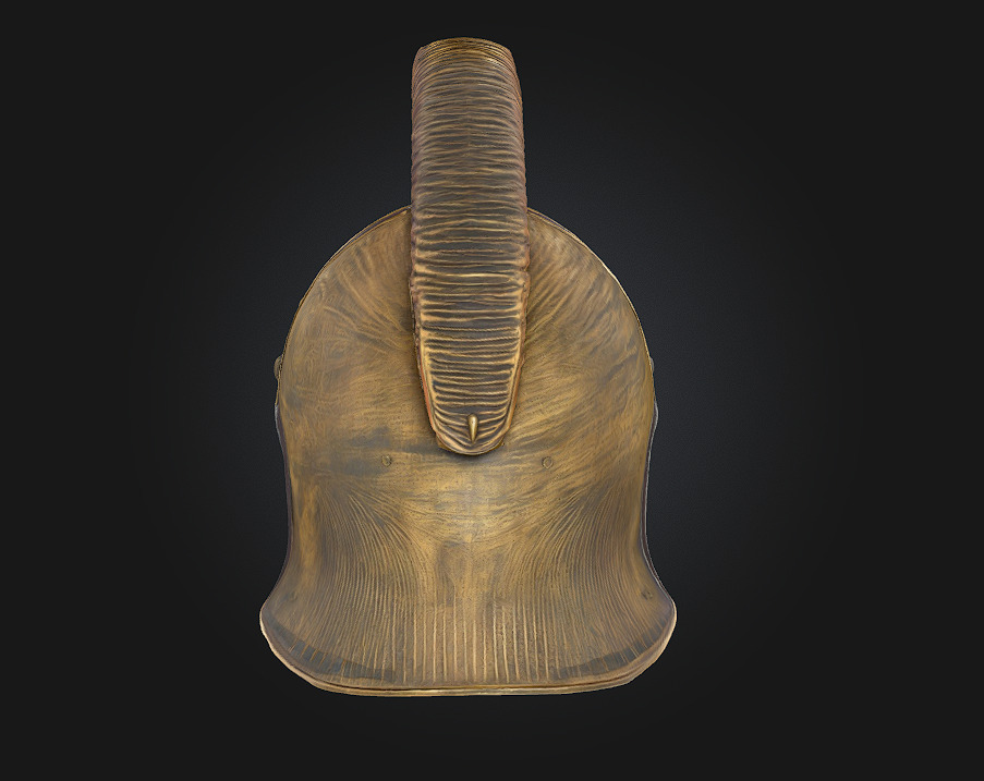 Roman Centurion Helmet Commanding Authority of the Ancient 3D model_3