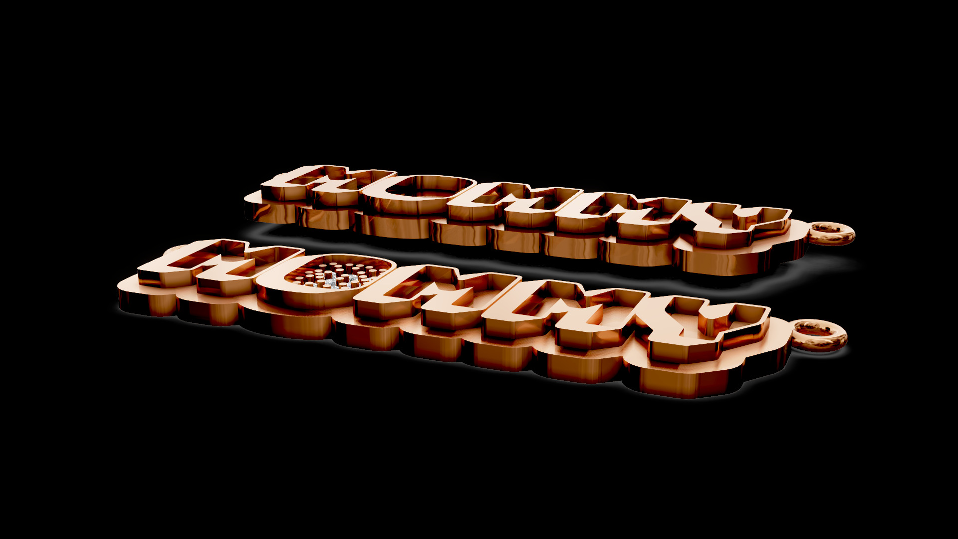 Mommy name pendant 2 3d 3D print model_5