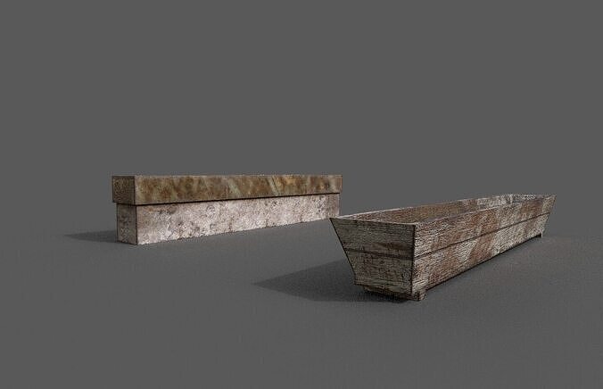 Horse trough 3D model