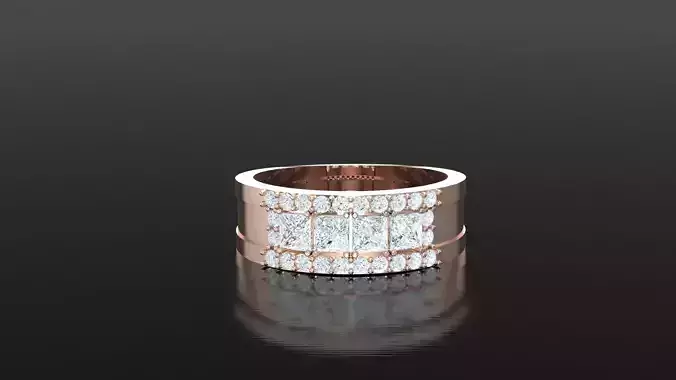 Women Diamond Ring RG 6 3D print model