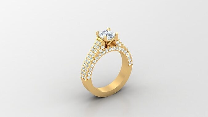 Women Diamond Ring  WM1  82 3D print model