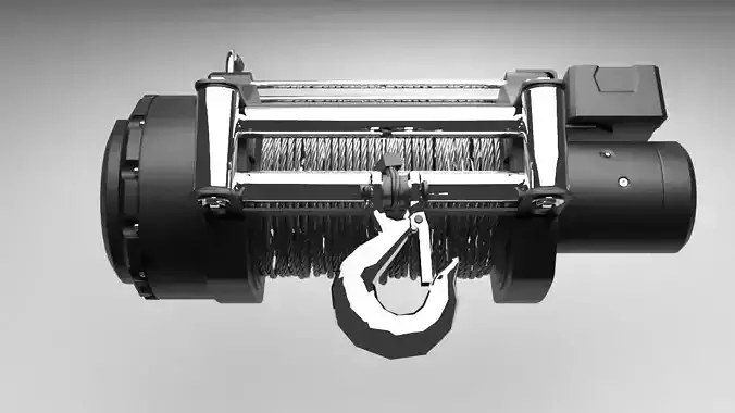 off road winch 3D print model