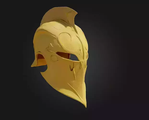 Golden Warrior Helmet  Glory-Forged Protection with Regal Might