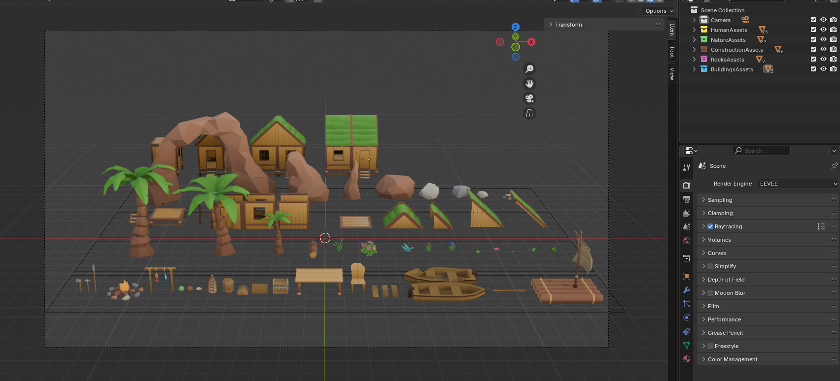 Survival Island - Low Poly 3D Asset Pack Low-poly 3D model_11