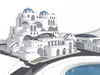 Santorini Style White Curved Hillside Resort Hotel 3D model | CGTrader
