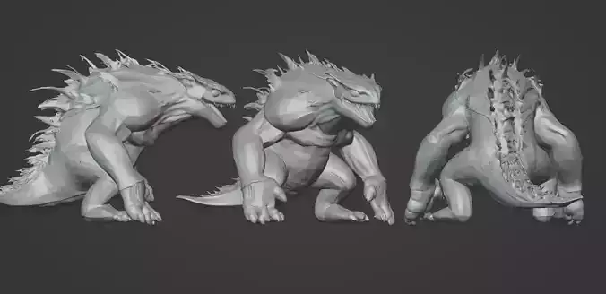 Blurggg 3D Sculpt - Stylized Alien Creature Model 