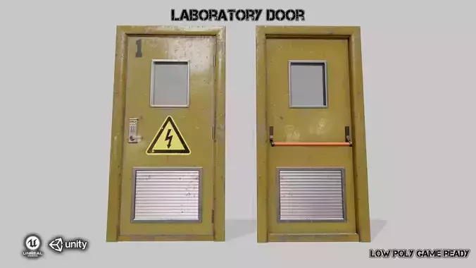 Laboratory door yellow