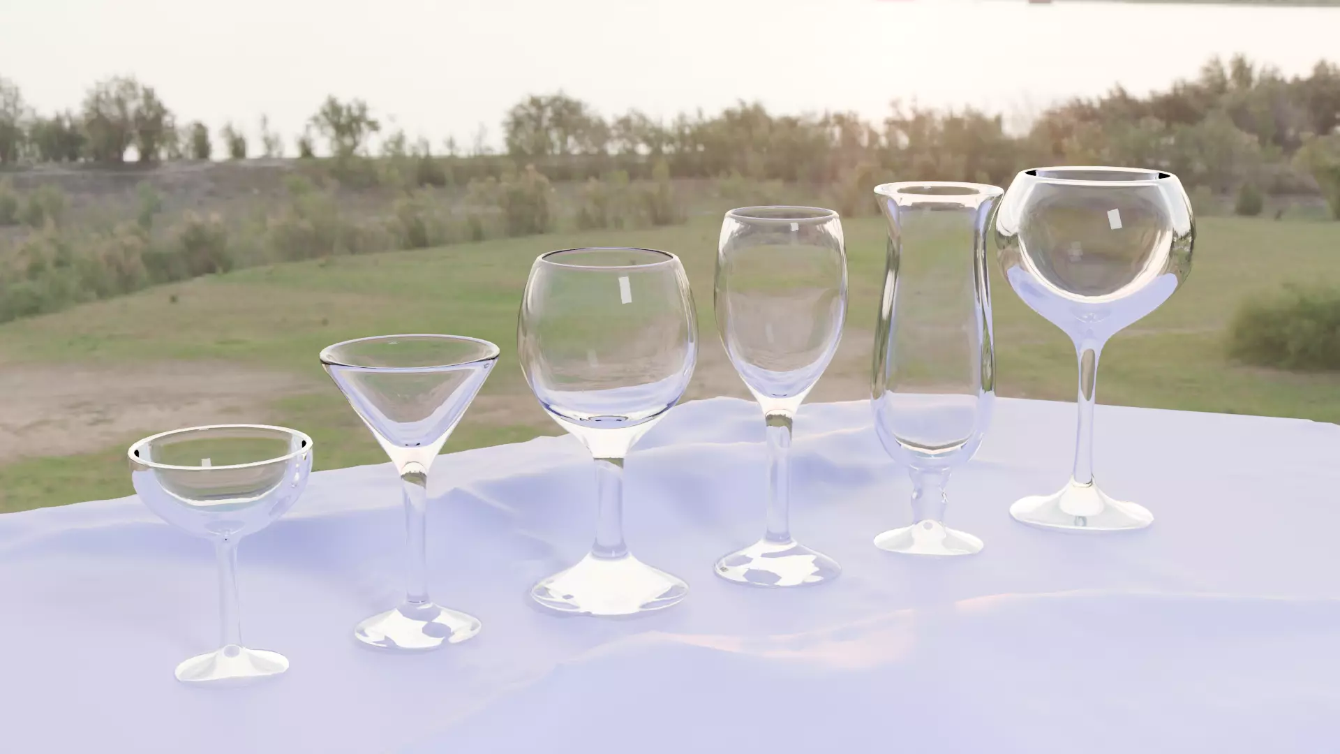 Bar Glass 3D model_0
