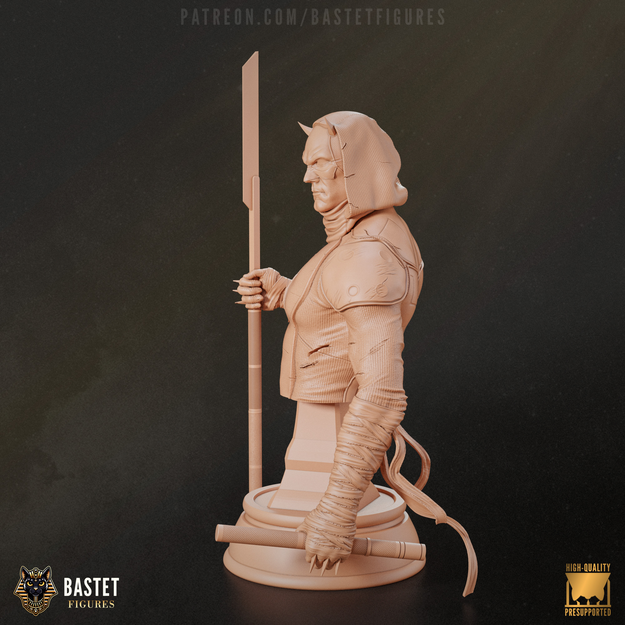 Daredevil Bust I Marvel 3D print model_2