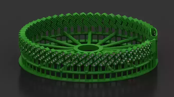 7MM 2 in 1 Spiral  Antique Diamond Cuban Bracelet 3D Model 3D print model