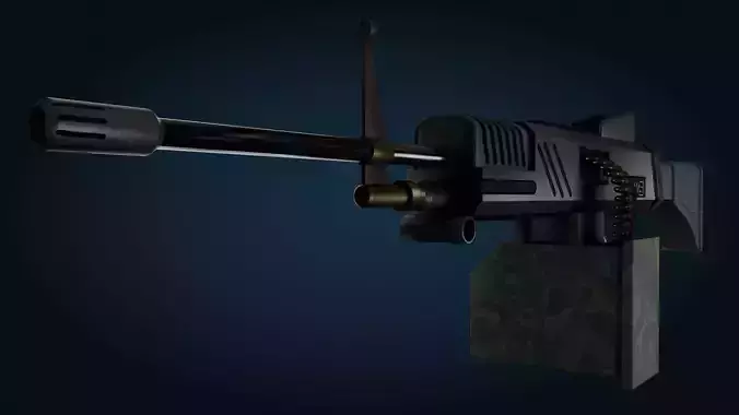 Heavy Machine Gun  - Game Ready - PBR