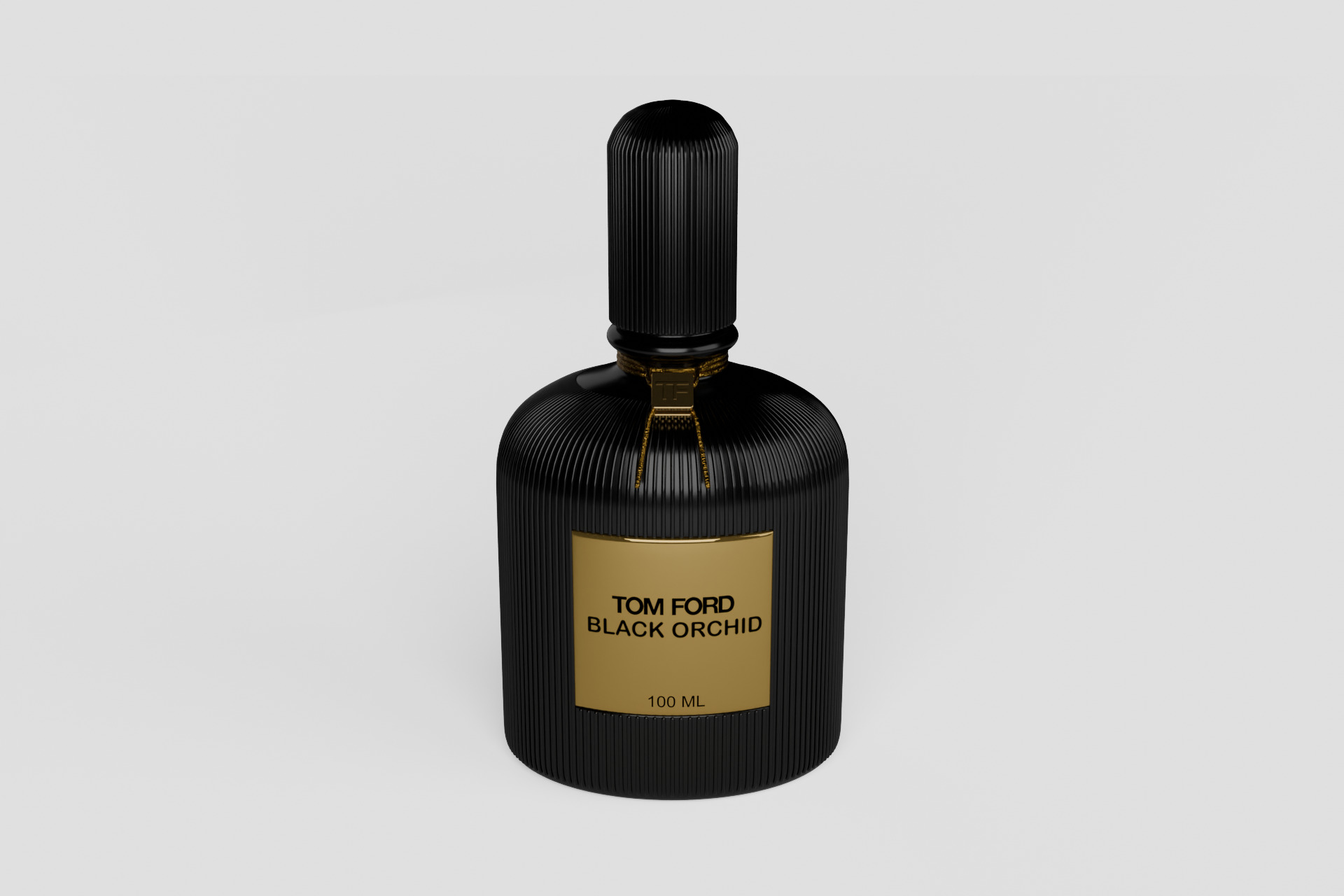 Tom Ford Orchid black perfume Free low-poly 3D model_1