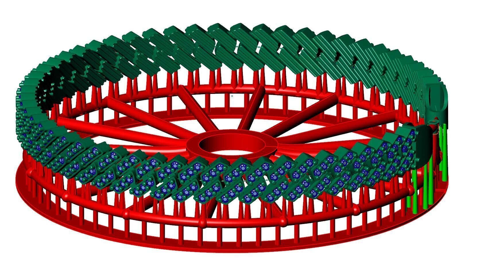 8MM 2 in 1 Spiral Antique Diamond Cuban Bracelet 3D Model 3D print model_1