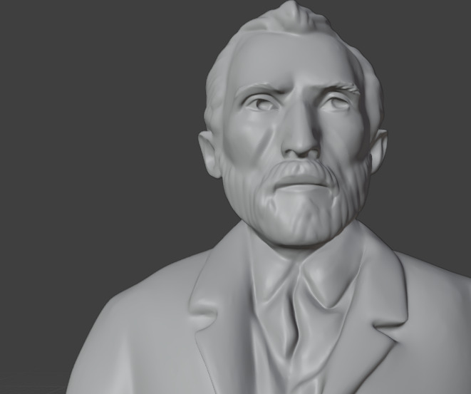 Vincent Van Gogh 3D print model_10