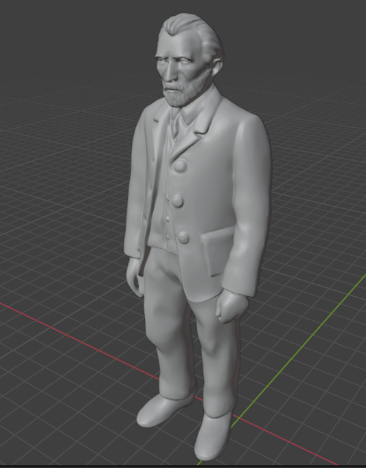 Vincent Van Gogh 3D print model_7
