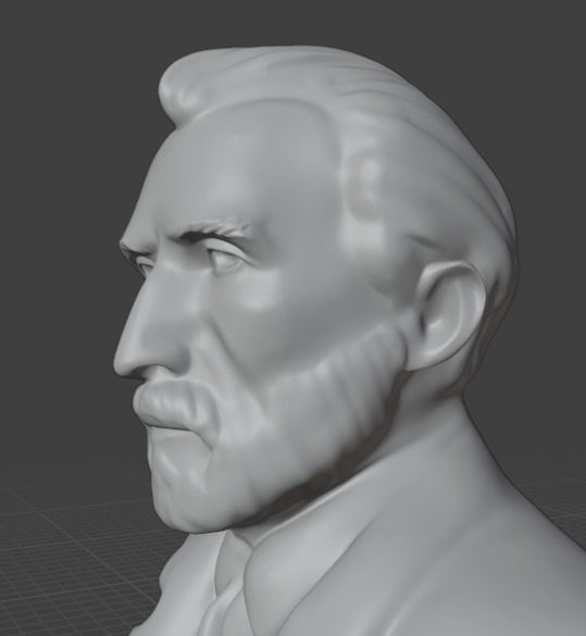 Vincent Van Gogh 3D print model_12