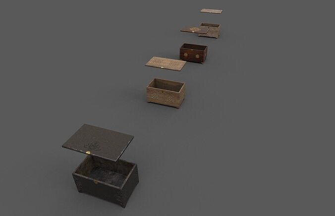 Chests pack 3D model