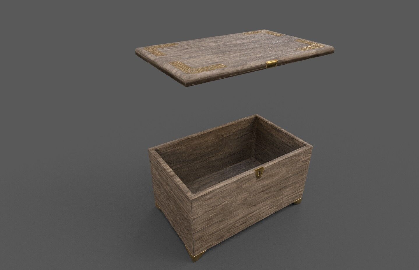 Chests pack 3D model_4