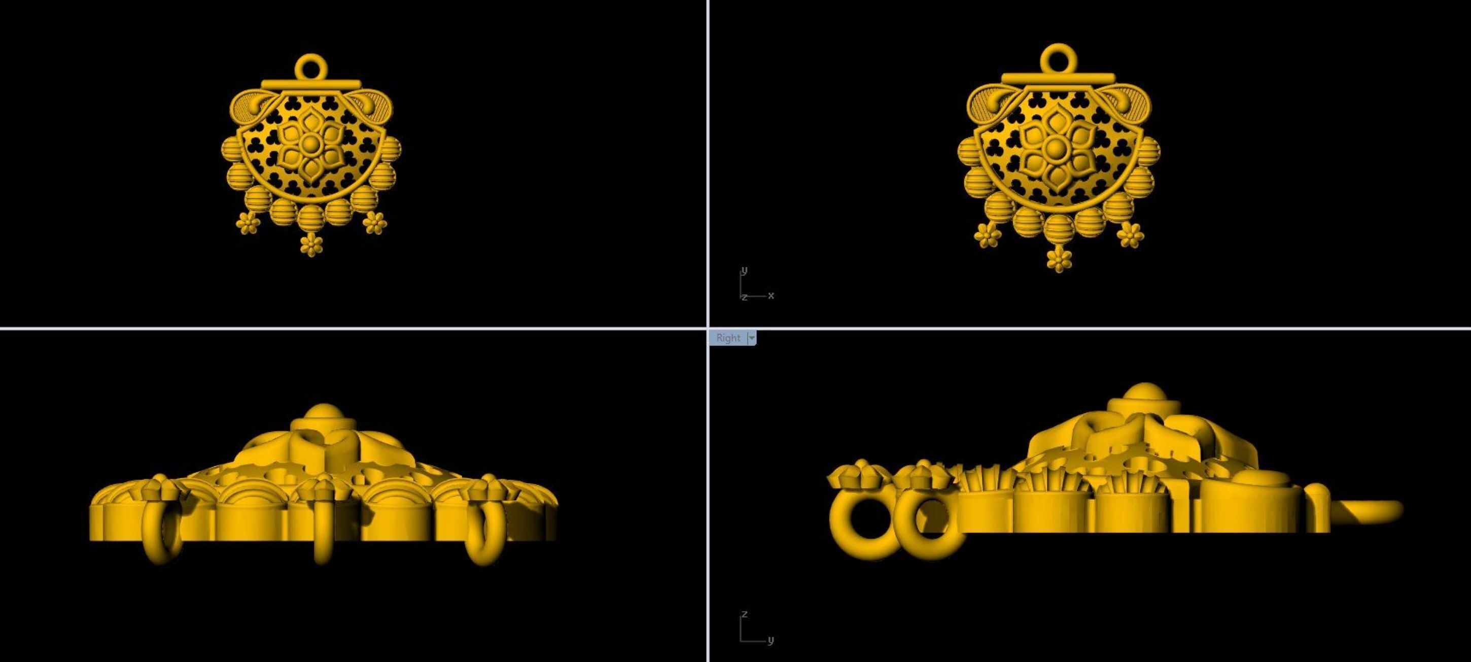 Designer Matt Pendant - 0098 3D print model_2