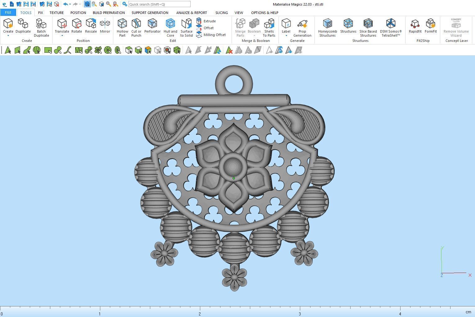 Designer Matt Pendant - 0098 3D print model_10