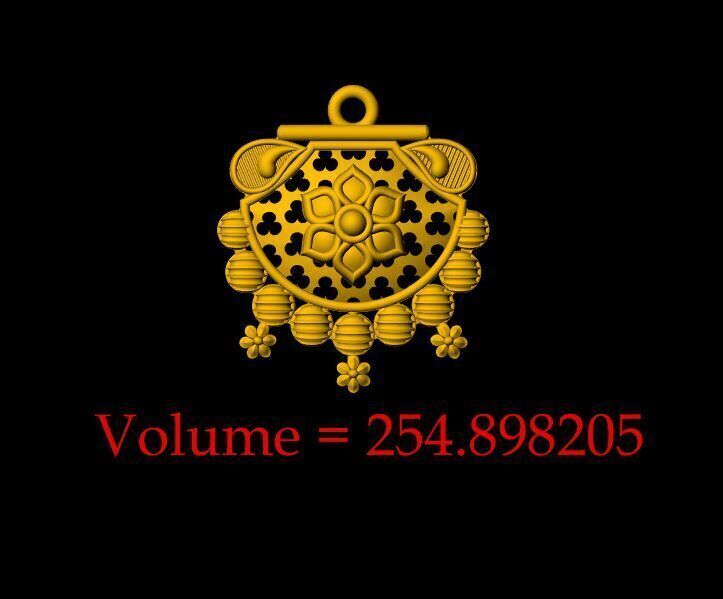 Designer Matt Pendant - 0098 3D print model_9