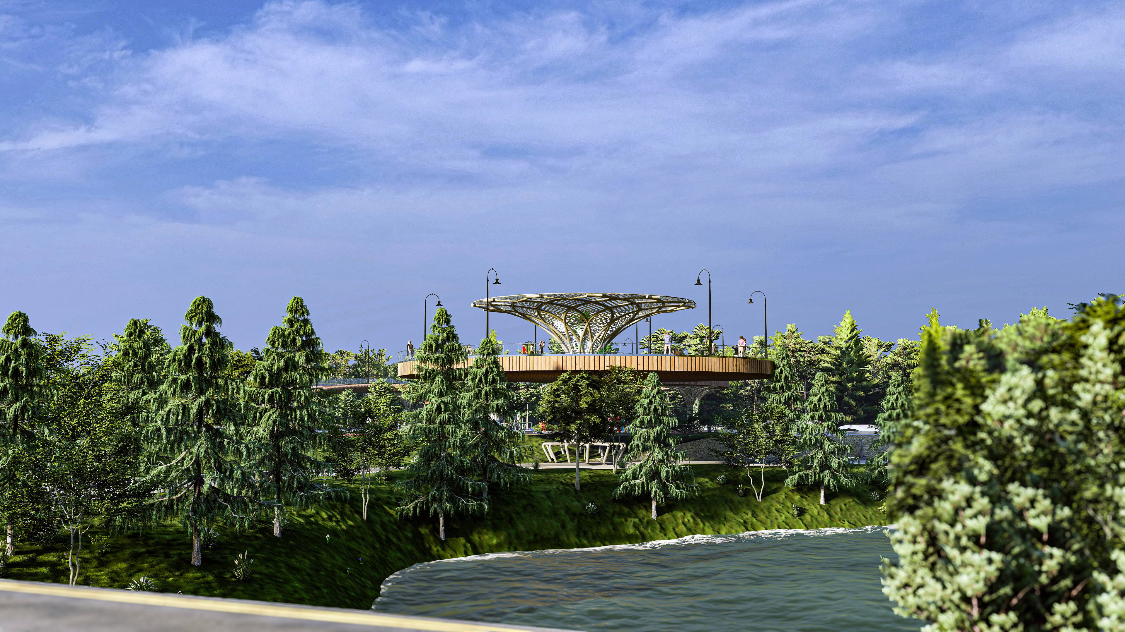 Modern Urban and Educational Landscape Architecture Pack 3D Model Collection_18