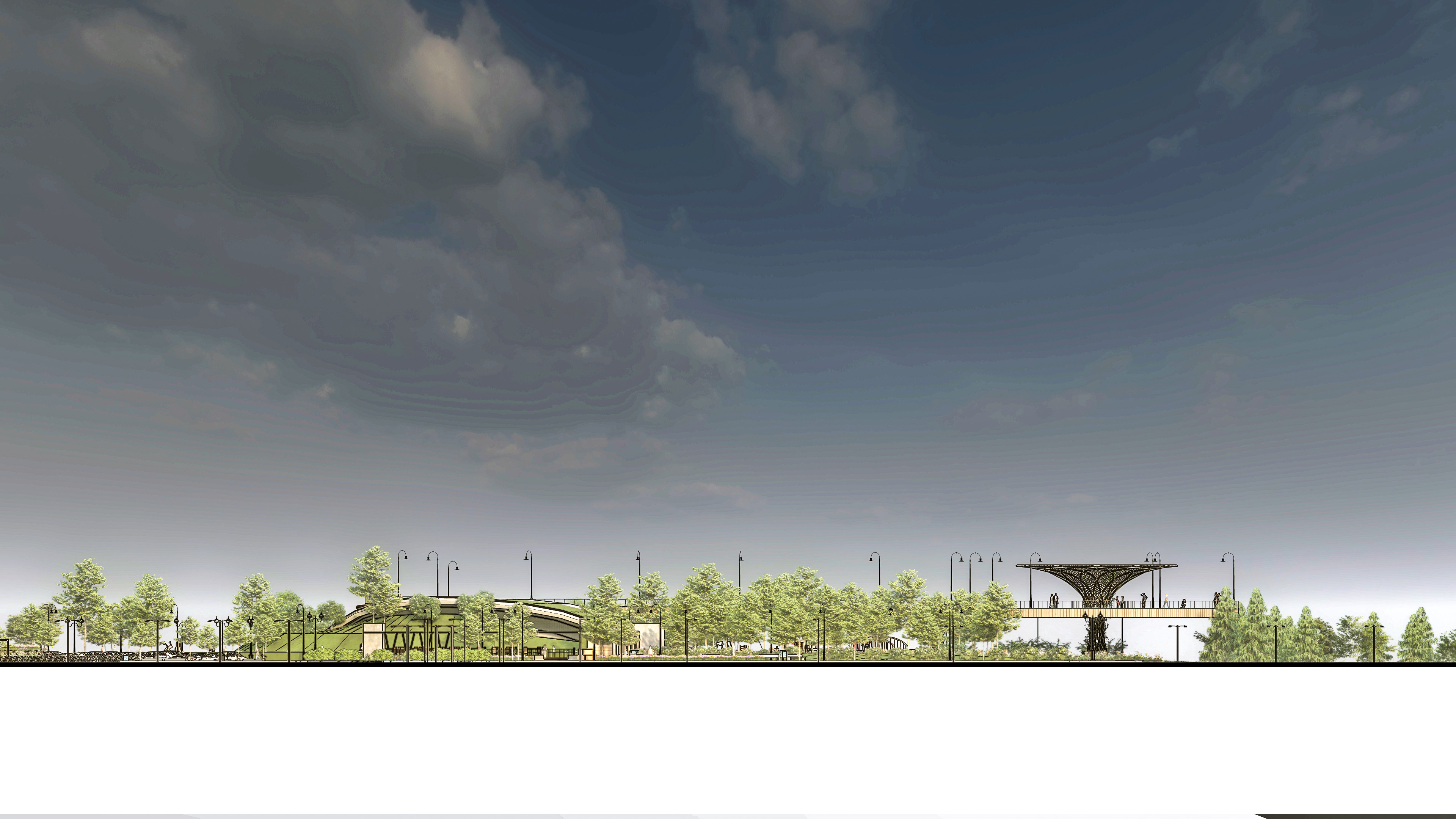 Modern Urban and Educational Landscape Architecture Pack 3D Model Collection_14