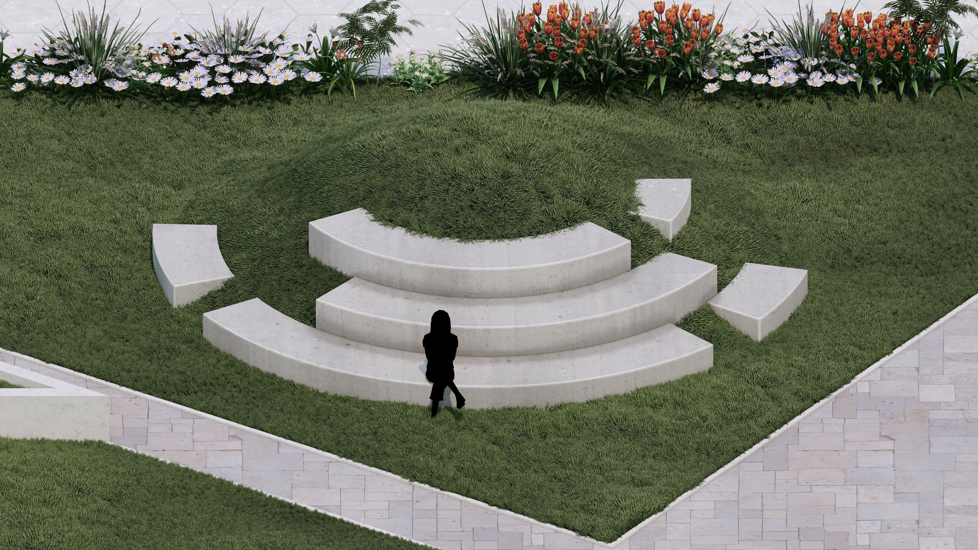 Modern Urban and Educational Landscape Architecture Pack 3D Model Collection_45