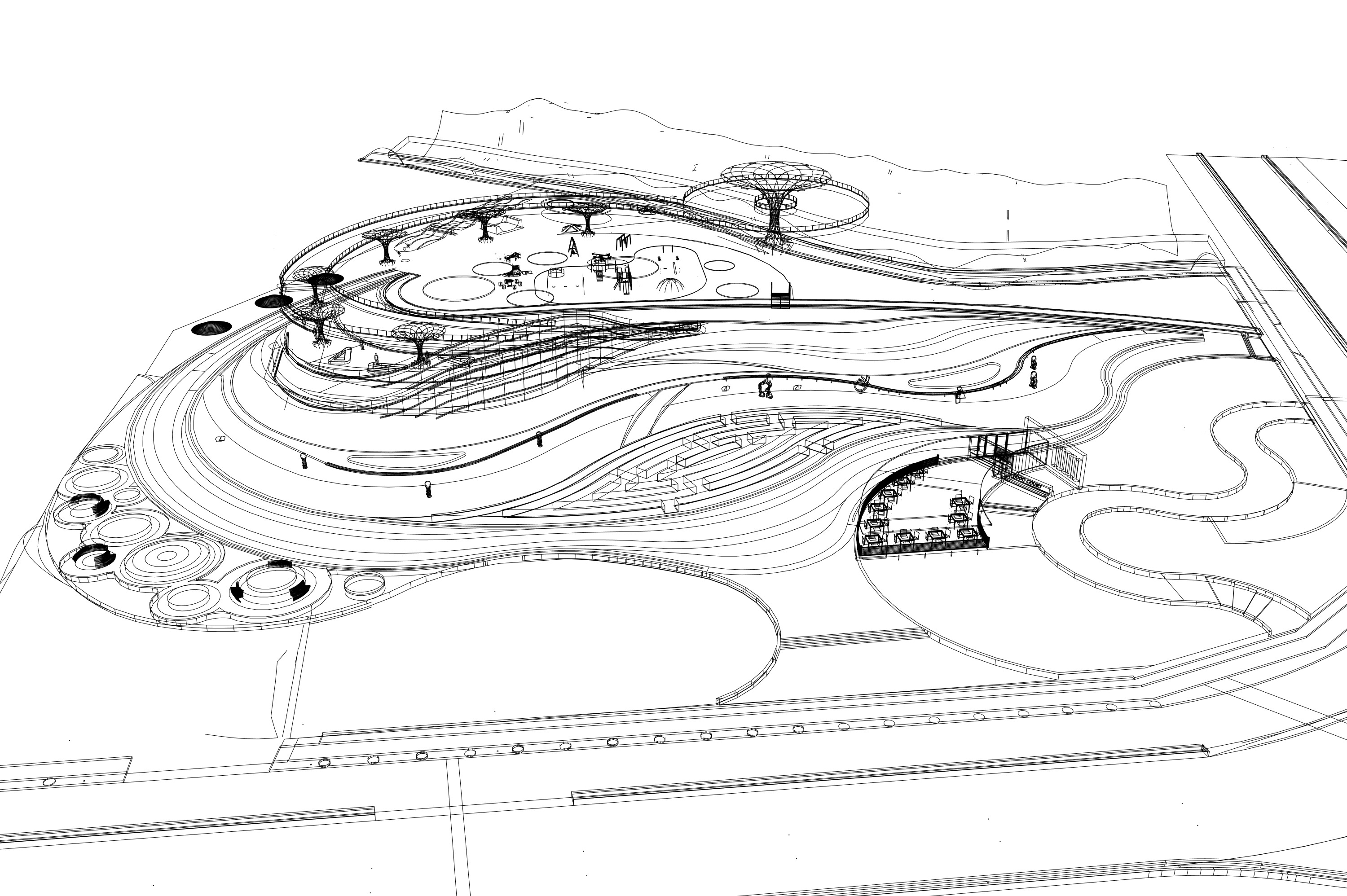 Modern Urban and Educational Landscape Architecture Pack 3D Model Collection_6