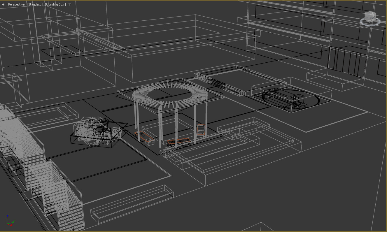 Modern Urban and Educational Landscape Architecture Pack 3D Model Collection_25