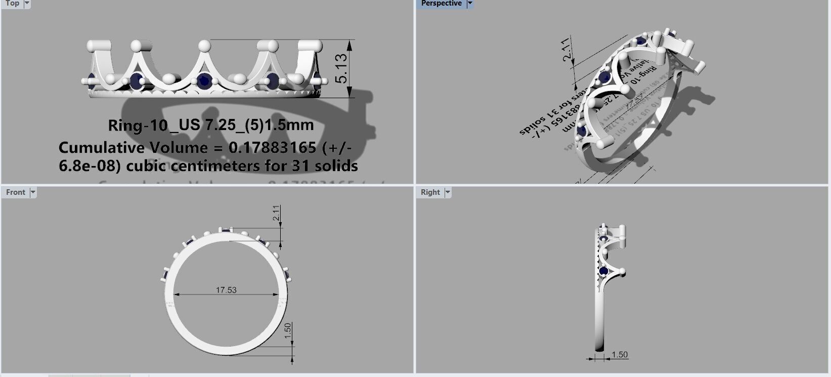 Ring-10 3D print model_3