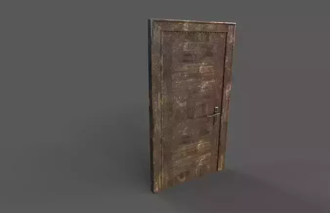 Old wood door