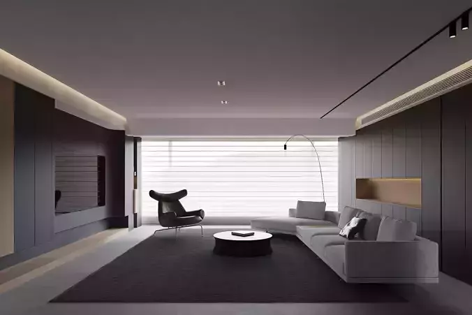 modern living room interior scenes 19