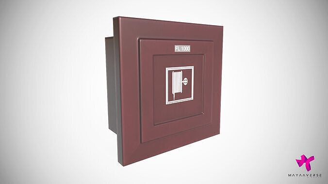 Fire Alarm Box 01 Low-poly 3D model