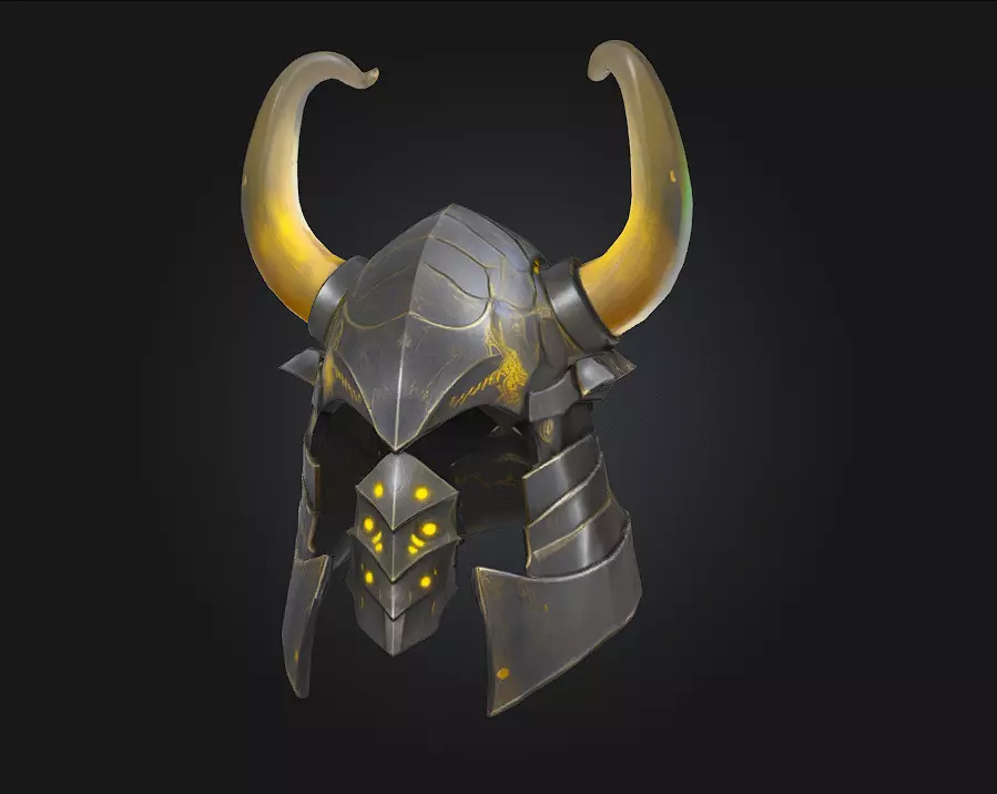 Inferno Helm  Blazing Fury Forged in Flame 3D model_0