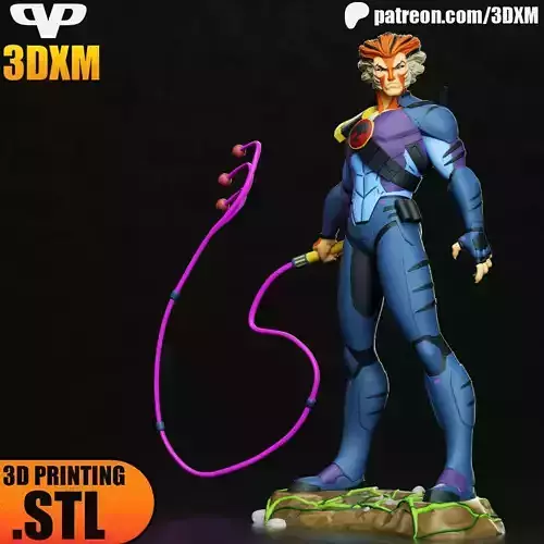 Tygra Thundercats STL for 3D Printing 3DXM ChibiSTL