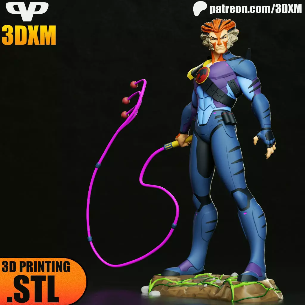 Tygra Thundercats STL for 3D Printing 3DXM ChibiSTL 3D print model_0