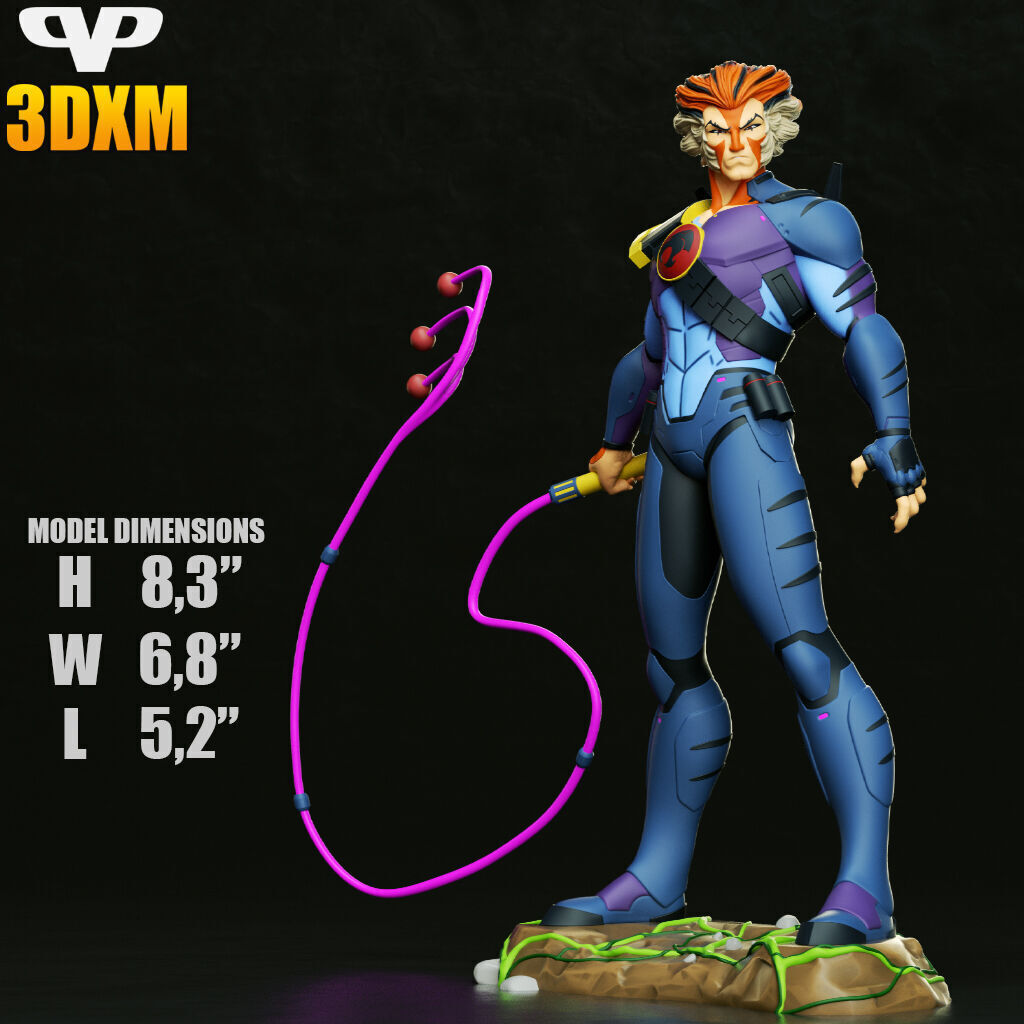 Tygra Thundercats STL for 3D Printing 3DXM ChibiSTL 3D print model_5