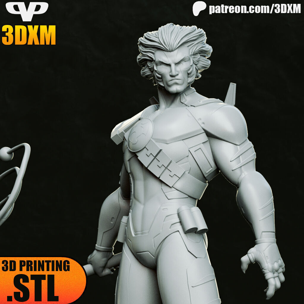 Tygra Thundercats STL for 3D Printing 3DXM ChibiSTL 3D print model_4