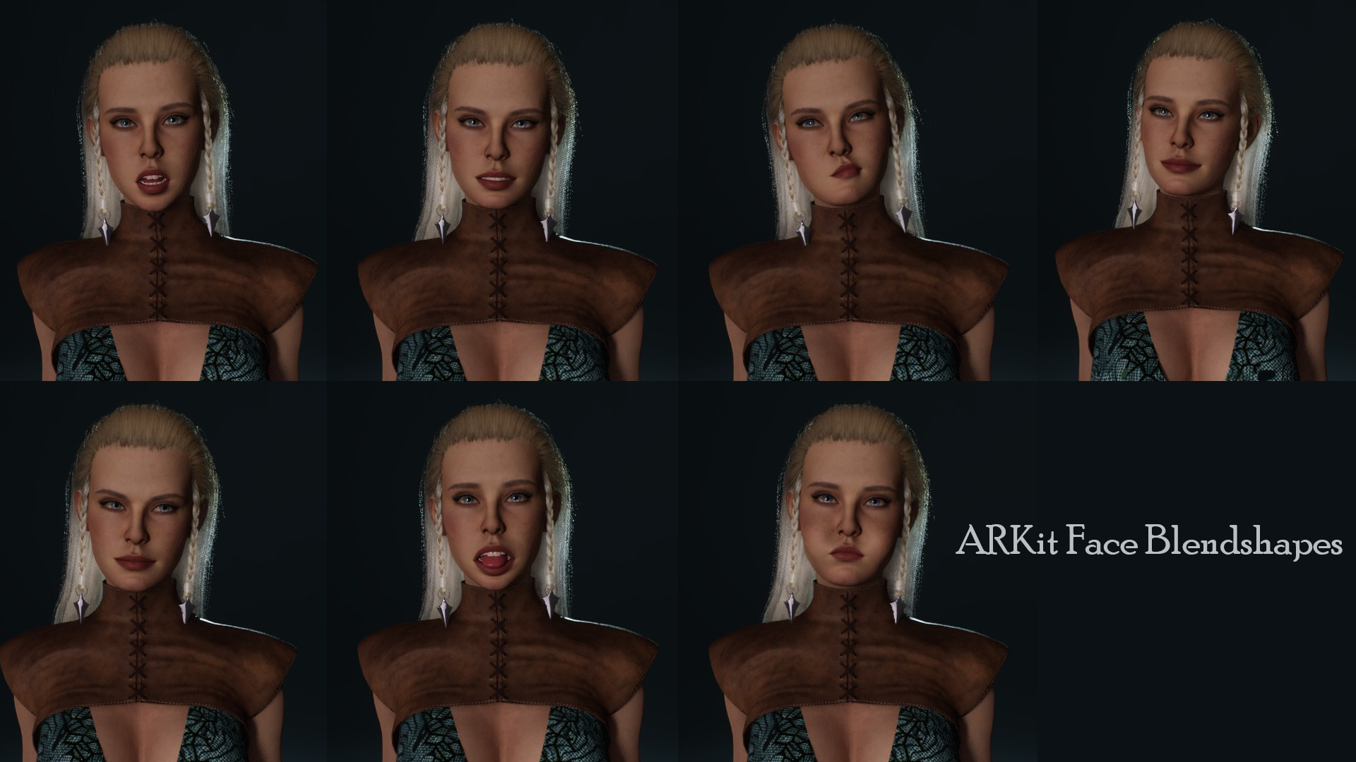 Sorceress Low-poly 3D model_5