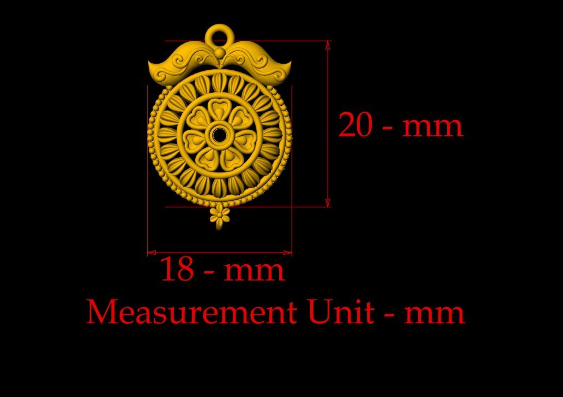 Designer Matt Pendant - 0099 3D print model_1