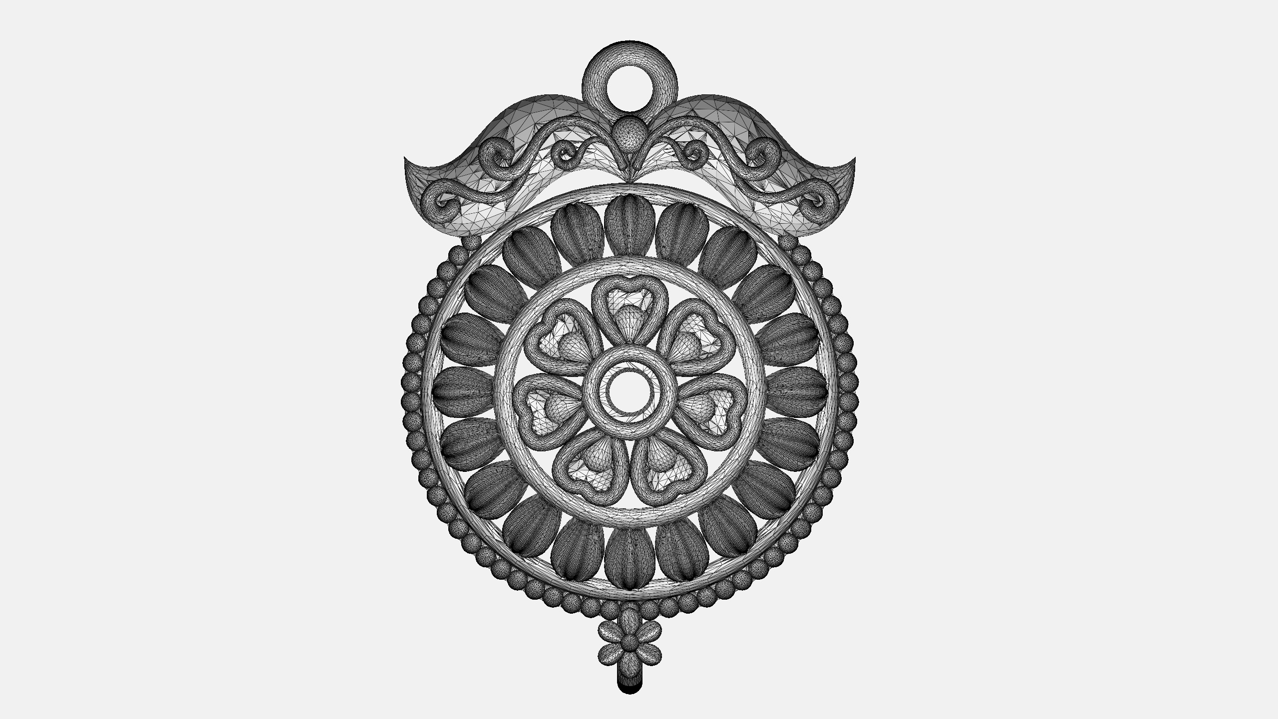 Designer Matt Pendant - 0099 3D print model_11